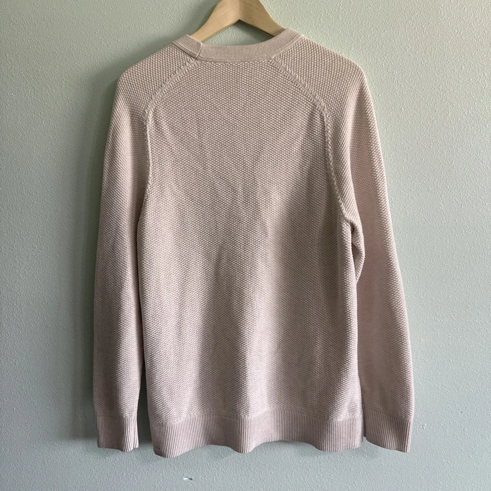Lululemon Textured Knit Crewneck Sweater Mens Med Ivory M3DQBS